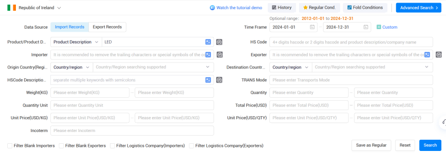 爱尔兰海关数据,海关数据,巅峰国际海关数据 爱尔兰海关数据,海关数据,巅峰国际海关数据